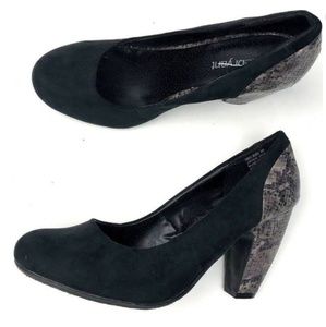 🆕 NWT Lane Bryant Snake Skin Heels Size 9W